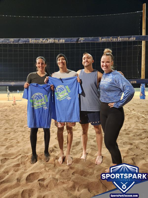 Volleyball Sun Reverse Co-ed 2v2 - A/B Champions