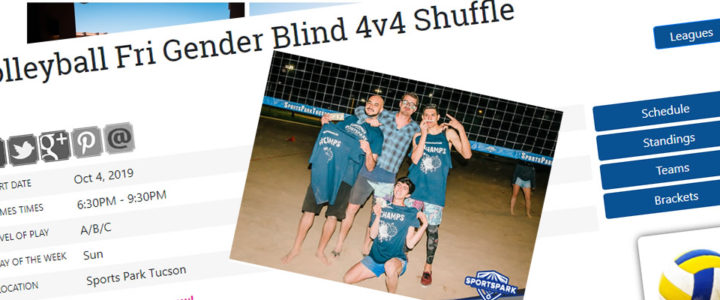 Volleyball Fri Gender Blind 4v4 Shuffle Volleyball Fri Gender Blind 4v4 Shuffle